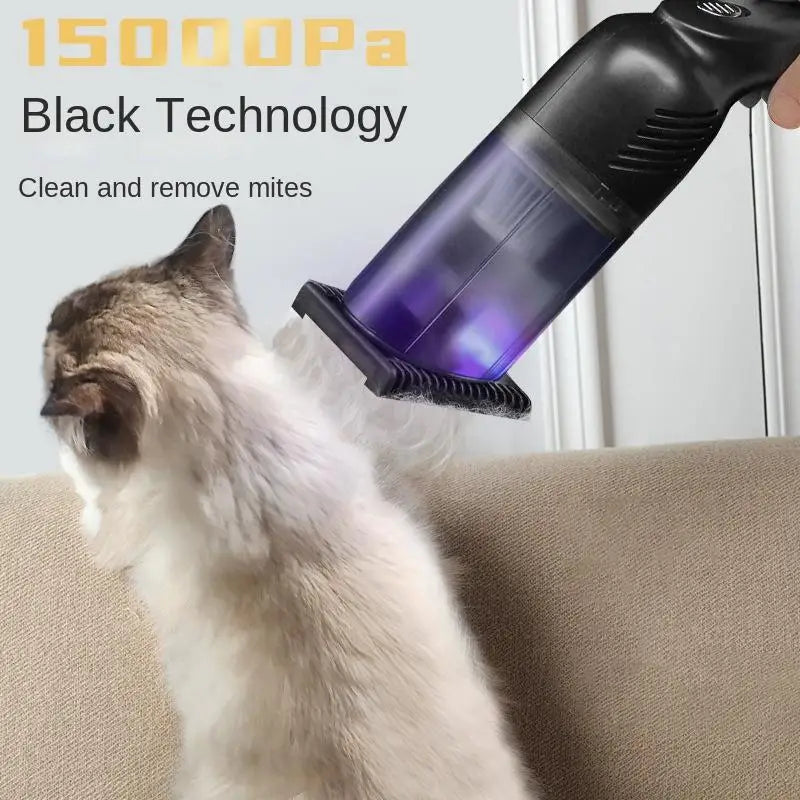 Pet Hair Vacuum Portable High Power Ultraviolet Sterilization Mite Cat & Dog Uv Cleaning Supplies Small Vacuum Cleaner