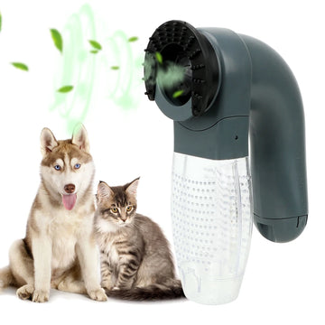 Vacuum Fur Cleaner Pet Massage Electric Suction Device Cat Dog Deshedding Clipper Pet Grooming Cat Dog Animals Hair Comb