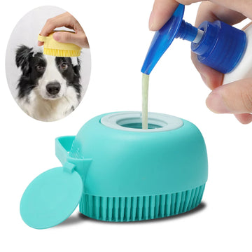 Pets Dogs Shampoo Massager Brush Cats Massage Comb Grooming Scrubber Shower Brush Cleaning Supplies Dogs Wash Supplies Pet Items